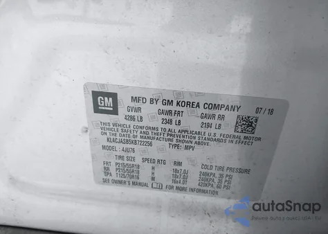 2019 Buick Encore Fwd Preferred from USA, damaged, VIN KL4CJASB5KB722256